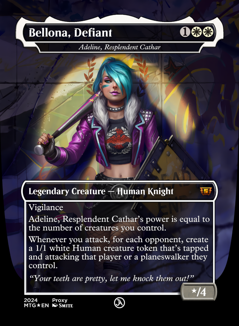 Adeline, Resplendent Cathar (Bellona, Defiant) [Borderless, Alt]