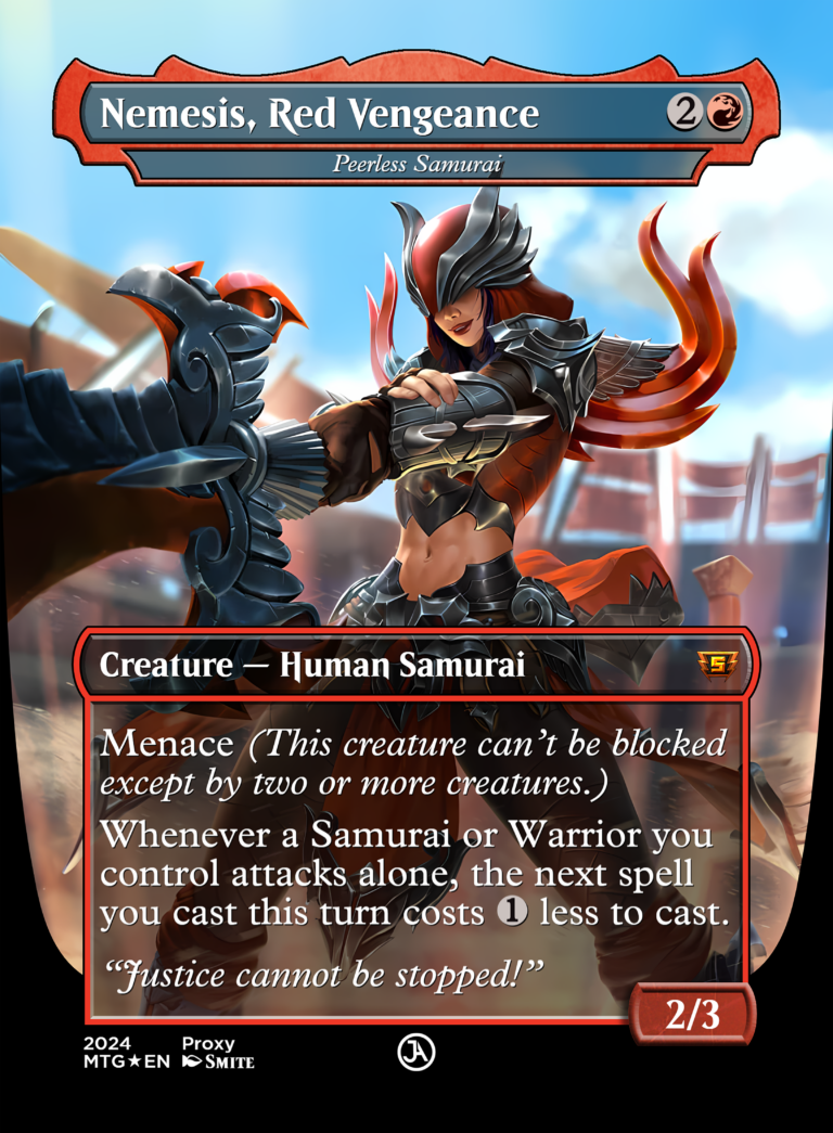 Peerless Samurai (Nemesis, Red Vengeance) [Borderless, Alt]