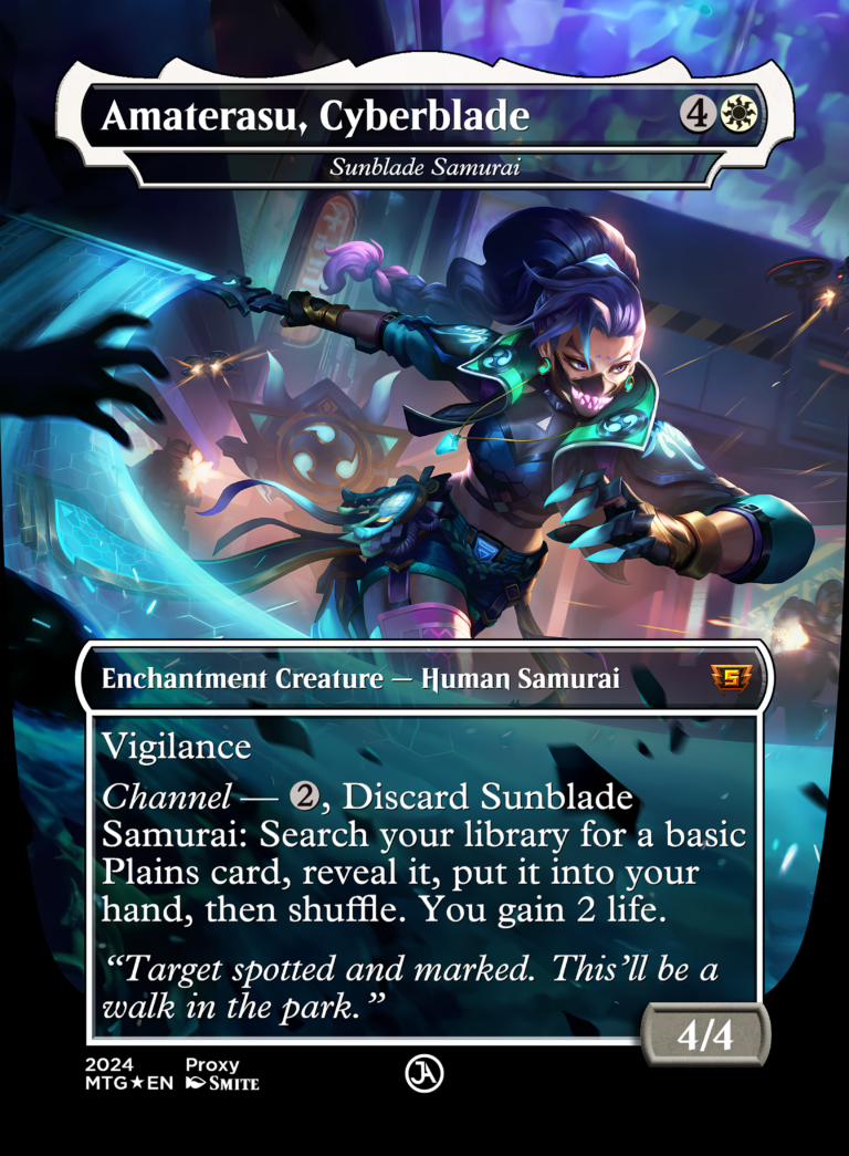 Sunblade Samurai (Amaterasu, Cyberblade) [Borderless, Alt]