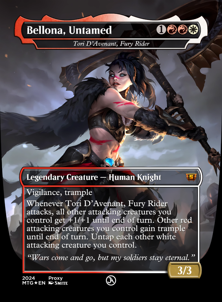 Tori D’Avenant, Fury Rider (Bellona, Untamed) [Borderless, Alt]